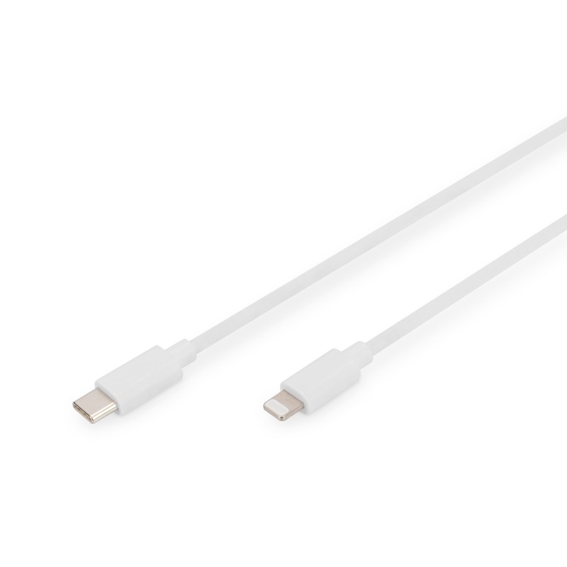 DIGITUS Daten-/Ladekabel, USB-C - Lightning, MFI, 1m